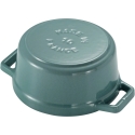 ST2 STAUB MINI COCOTTE Mini valurautapata, pyöreä 250 ml, eukalyptusväri ST2 STAUB MINI COCOTTE Mini valurautapata, pyöreä 250 ml, eukalyptusväri