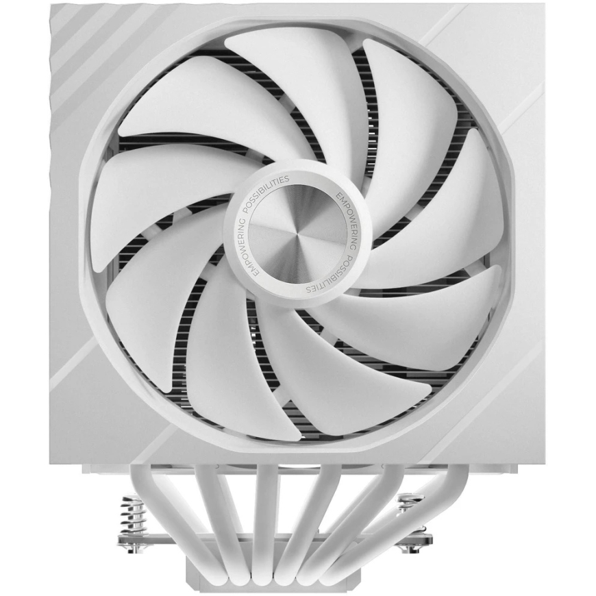 TRYX TURRIS T620 процессорный воздушный кулер, двухбашенный, с 5-дюймовым экраном и 120 мм, Белый – 4