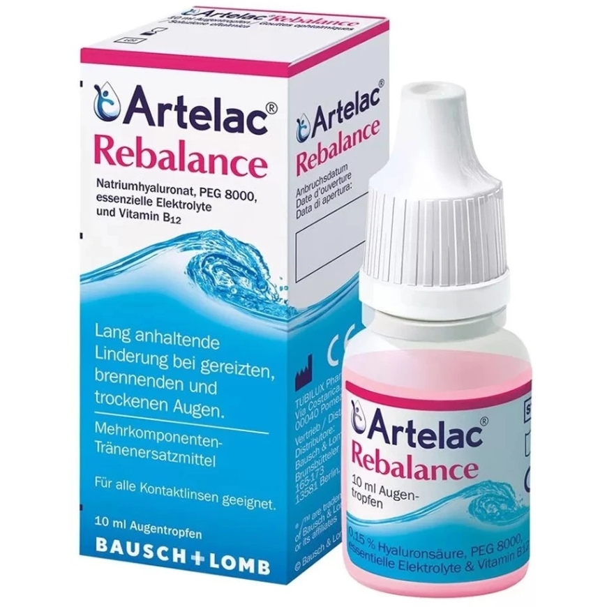 Bausch & Lomb Bausch & Lomb, Artelac Rebalance, oftalmoloogiline geel, 10 ml unisex – 2