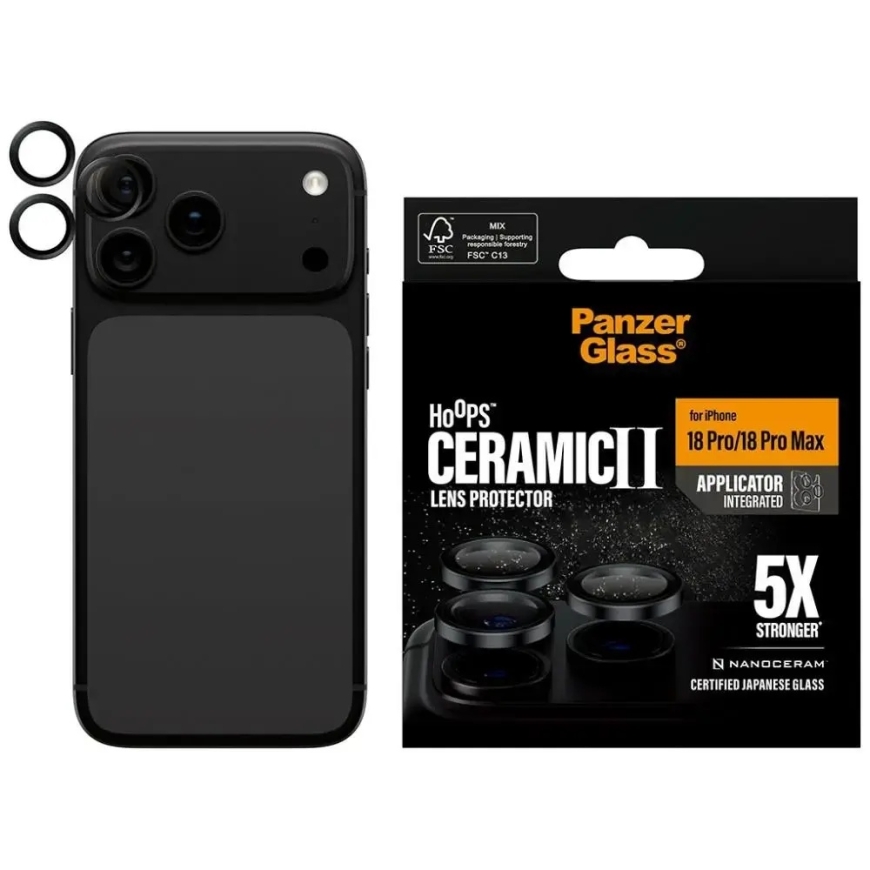 PanzerGlass Hoops camera lens protector for iPhone 18 Pro | iPhone 18 Pro Max