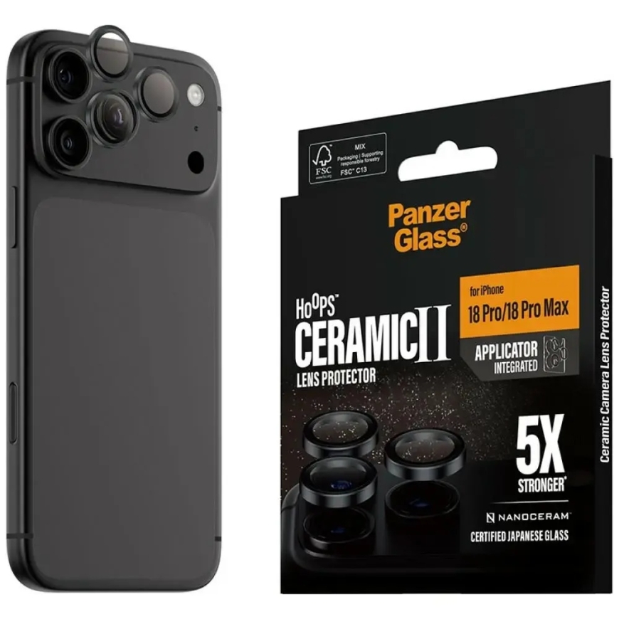 PanzerGlass Hoops -kameraobjektiivin suojalasi iPhone 18 Prolle | iPhone 18 Pro Maxille – 5