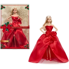 Mattel BARBIE HOLIDAY keräilynukke punaisessa mekossa (JJX65)