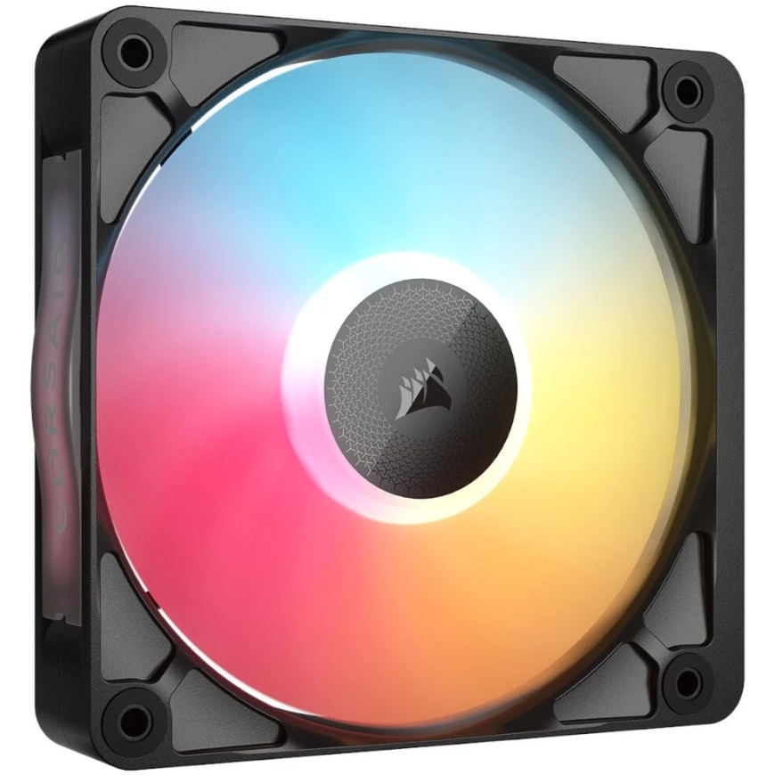 Corsair Microsystems Corsair iCUE LINK RX120 II RGB PWM PC Tuulettimen Laajennus, Tuuletin, 12 cm, 400 RPM, 2100 RPM, Musta