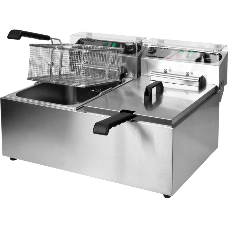 Toya Sa Poland Elektriskā friteze 2 nodalījumiem | 2 × 11,5 l (YG-04624) – 3