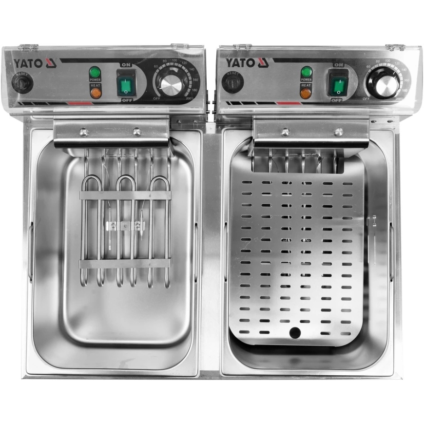 Toya Sa Poland Elektrinė gruzdintuvė 2 kamerų | 2 × 11,5 l (YG-04624) – 4