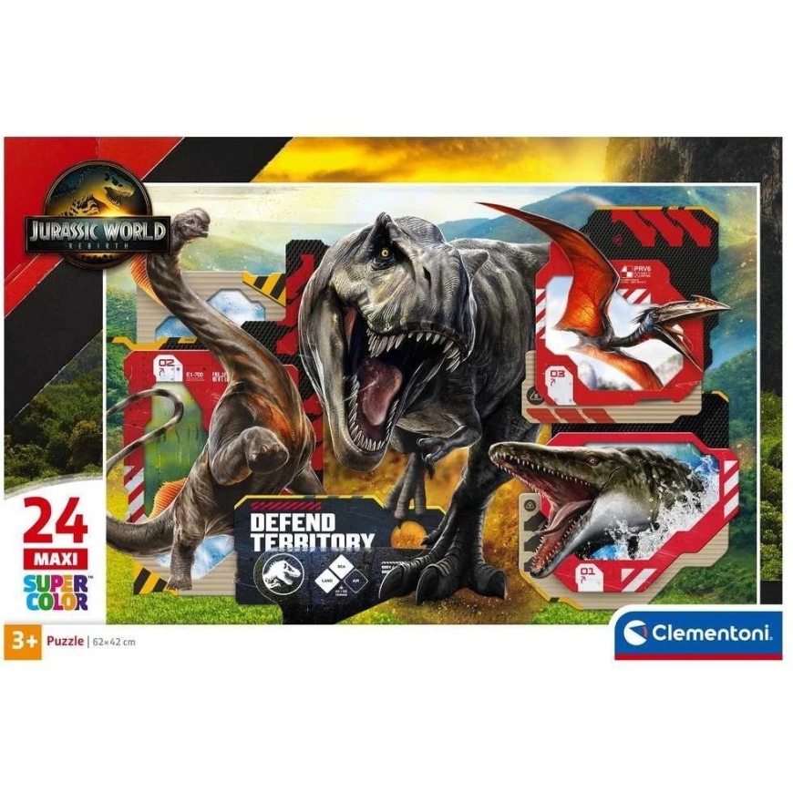 Clementoni 24 Maxi Puzzle Super Jurassic World 24835 – 2