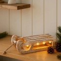 Kodu kaunistamise kollektsiooni Puitne jõuluehe LED-tuledega, kelk, 32 x 25 x 11 cm Kodu kaunistamise kollektsiooni Puitne jõuluehe LED-tuledega, kelk, 32 x 25 x 11 cm