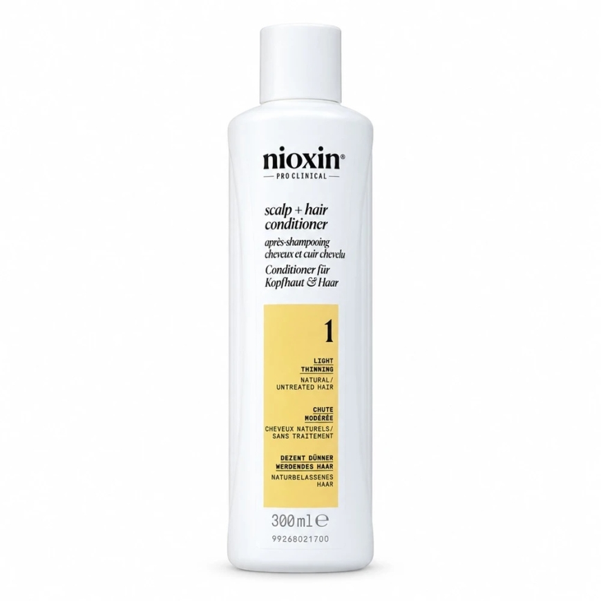 Nioxin System 1 Scalp and Hair Conditioner – for Natural Hair Prone to Thinning, 300 ml