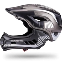 Rockbros TT-32SBTG-M children's bicycle helmet with removable chinbar, size M - gray Rockbros TT-32SBTG-M children's bicycle helmet with removable chinbar, size M - gray