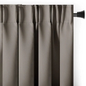 Sand Coloured Blackout Curtain with Loops AmeliaHome 200 × 175 cm