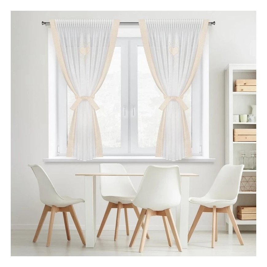 Eurofirany FIR/INKA/B+BEIGE 140X180 T+towel
