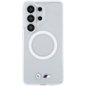 BMW IML Shockproof Metal Logo phone case with MagSafe support for Samsung Galaxy S26 Ultra (S948) transparent