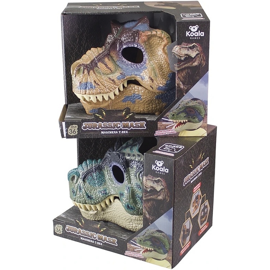 Koala Jurakauden Tyrannosaurus-maski äänillä, satunnainen väri – 4
