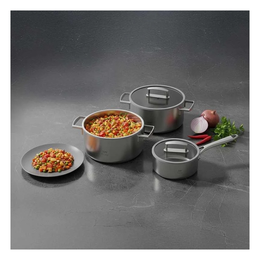 Roostevabast terasest potikomplekt Zyle Prestige ZY1700PS, 3 tk. – 4