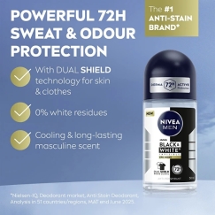 Nivea B&W Epic Night rullīšu antiperspirants 50 ml