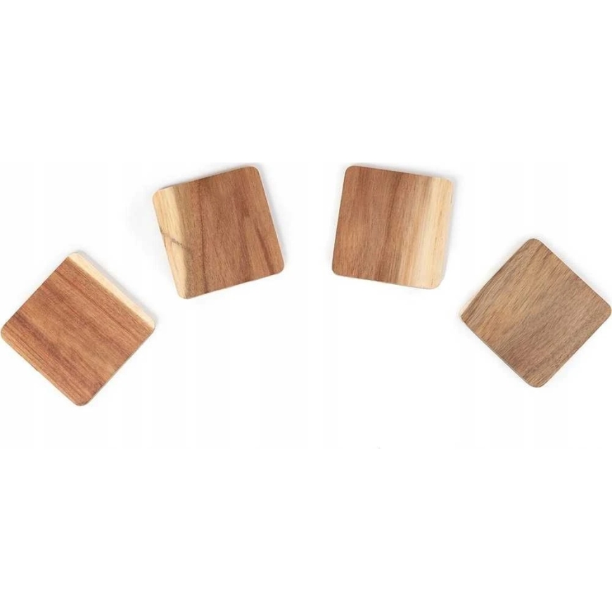 Home Styling Collection Akacijos medienos padėkliukai, 4 vnt. – 5