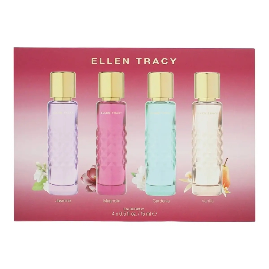Komplekt Ellen Tracy: Tikitud Gardenia, Eau De Parfum, Naistele, 15 ml + Tikitud Vanill, Eau De Parfum, Naistele, 15 ml + Tikitu