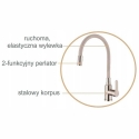 Кухонный миксер Invena Invena кухонный кран Ksanti Inox, inox/черный BZ-37-I43-L