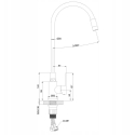 Кухонный миксер Invena Invena кухонный кран Ksanti Inox, inox/черный BZ-37-I43-L