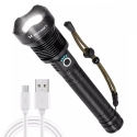 Wozinsky WLT-20W taktinė prožektorius 20 W 2000 lm su CREE diodais IP65 ir reguliuojamu spinduliu - juoda