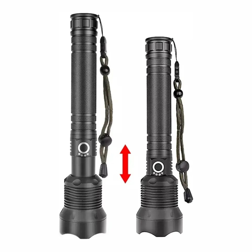 Wozinsky WLT-20W taktinė prožektorius 20 W 2000 lm su CREE diodais IP65 ir reguliuojamu spinduliu - juoda – 3