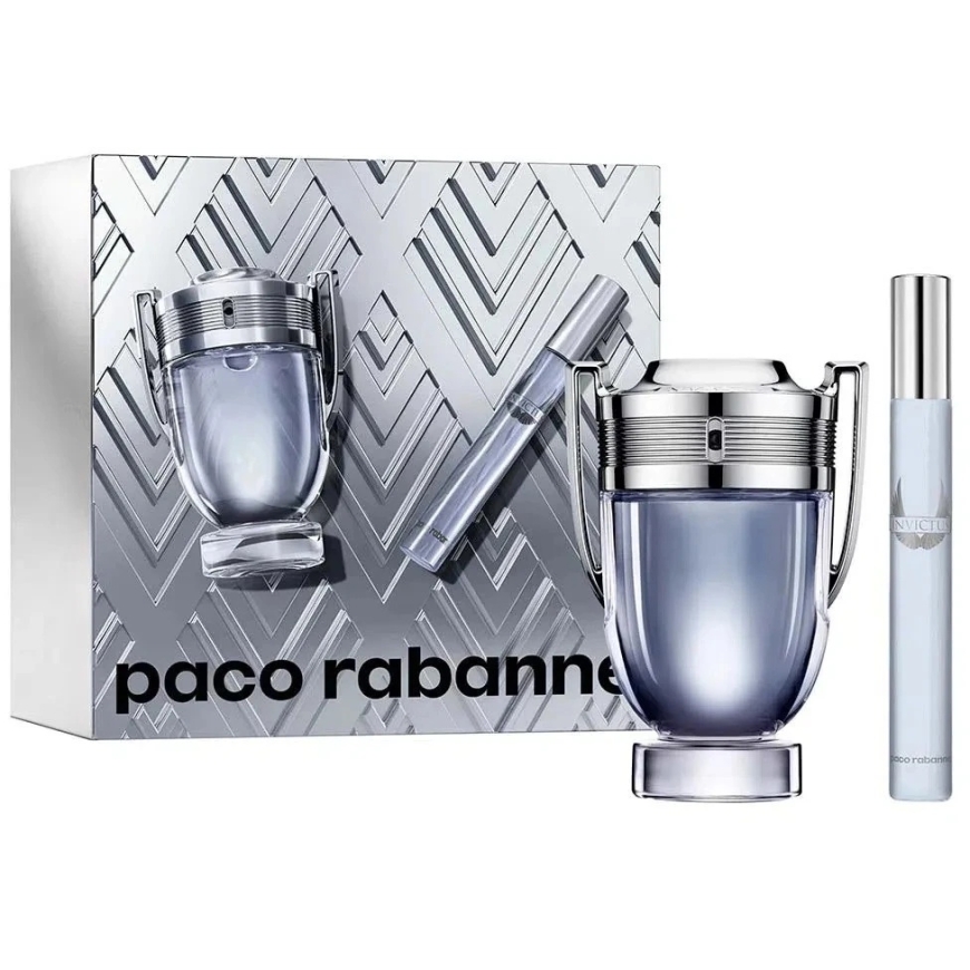 Paco Rabanne Invictus gift set Eau de Toilette spray 100 ml + Eau de Toilette spray 10 ml