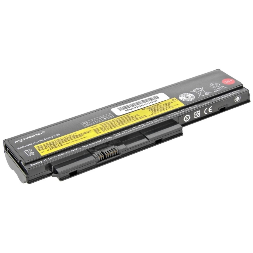 Movano 42t4865 baterija, skirta „Lenovo x220 x220i x220s x220t“ – 4400 mAh (48 Wh) – 3