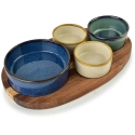 Mondex Since 1986 MODERN KITCHEN Deska su 4 miskami 11x3,58,5x42x/7x3,3cm (28x16x1,2cm) 160ml/120ml/80ml Mondex Since 1986 MODERN KITCHEN Deska su 4 miskami 11x3,58,5x42x/7x3,3cm (28x16x1,2cm) 160ml/120ml/80ml