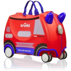 Trunki GLIDE360 Fire Engine Frank – Kids' Travel Suitcase (TRU0142)