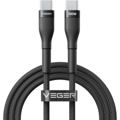 Veger CC05 data transfer and charging cable | USB-C to USB-C | PD | 100W | 1.5m | black
