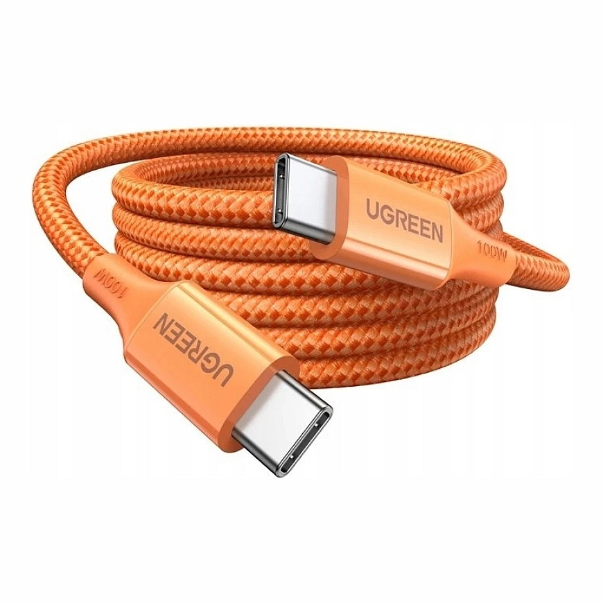 Ugreen Kabelis USB-C UGREEN L502 PD 5A 1m (oranžinė) – 2