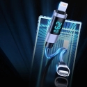 Orico LDA2L datu pārraides un uzlādes vads | USB-A uz Lightning | 12W | ar LED ekrānu | 0.5m | melns, sudraba krāsā