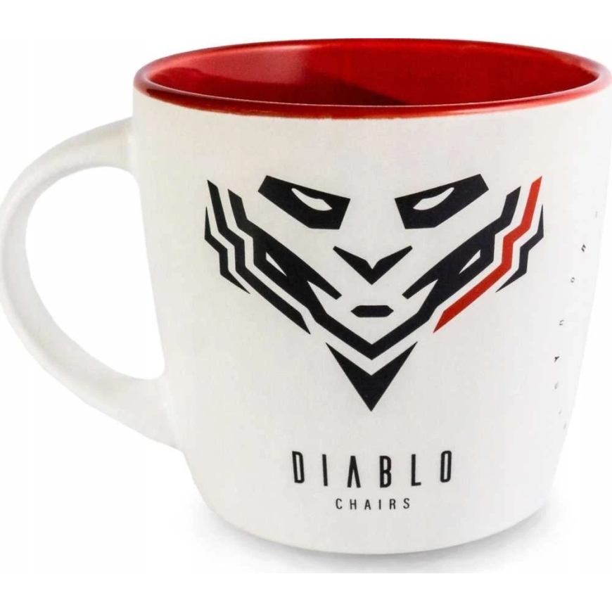 Diablo Chairs mug, white and red colors – 3
