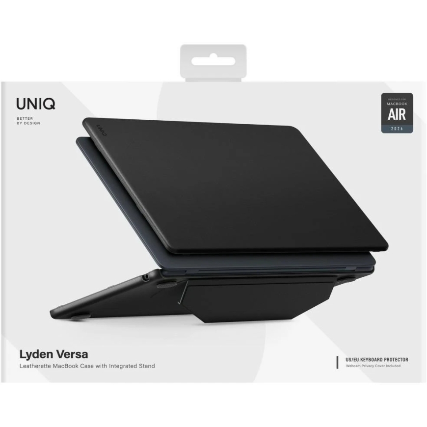 Uniq Lyden Versa apvalks MacBook Air 13" 2022 / 2024 / 2025 / 2026 - Melns – 5