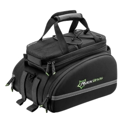 Rockbros A6-03BK velosoma bagāžniekam 35 l ar izvelkamām kabatām - melna