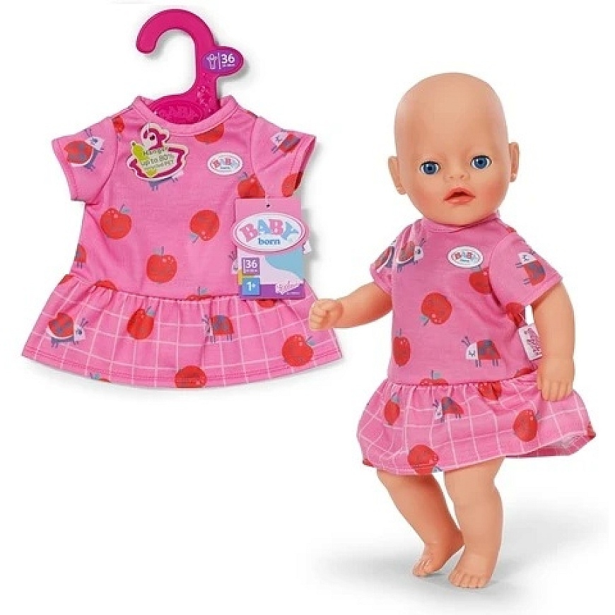 Baby Born - Vaaleanpunainen mekko 36 cm (839232) – 3