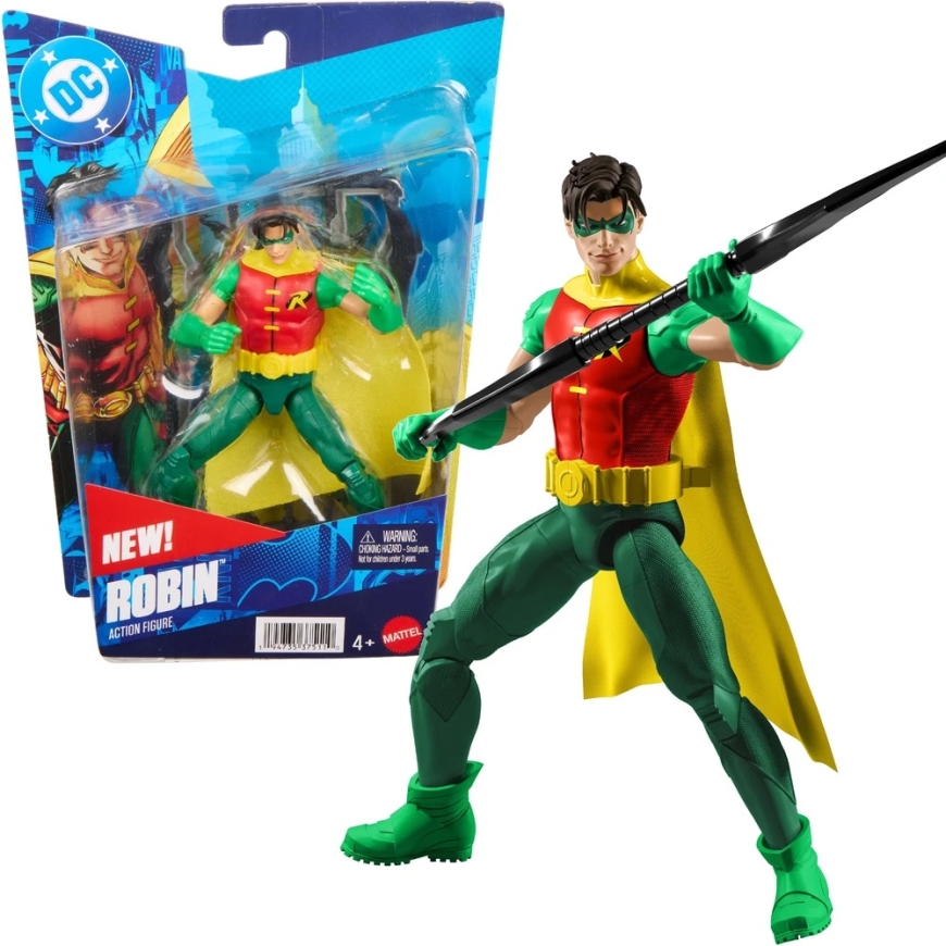 Mattel Figūra Robin DC Comics 17 cm + aksesuāri – 4