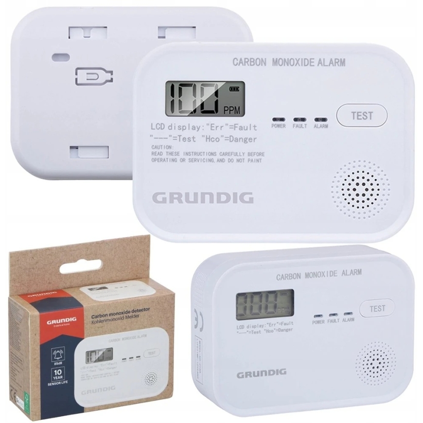 Grundig Süsinikdioksiidiandur LED-lambi ja patareiga – 5
