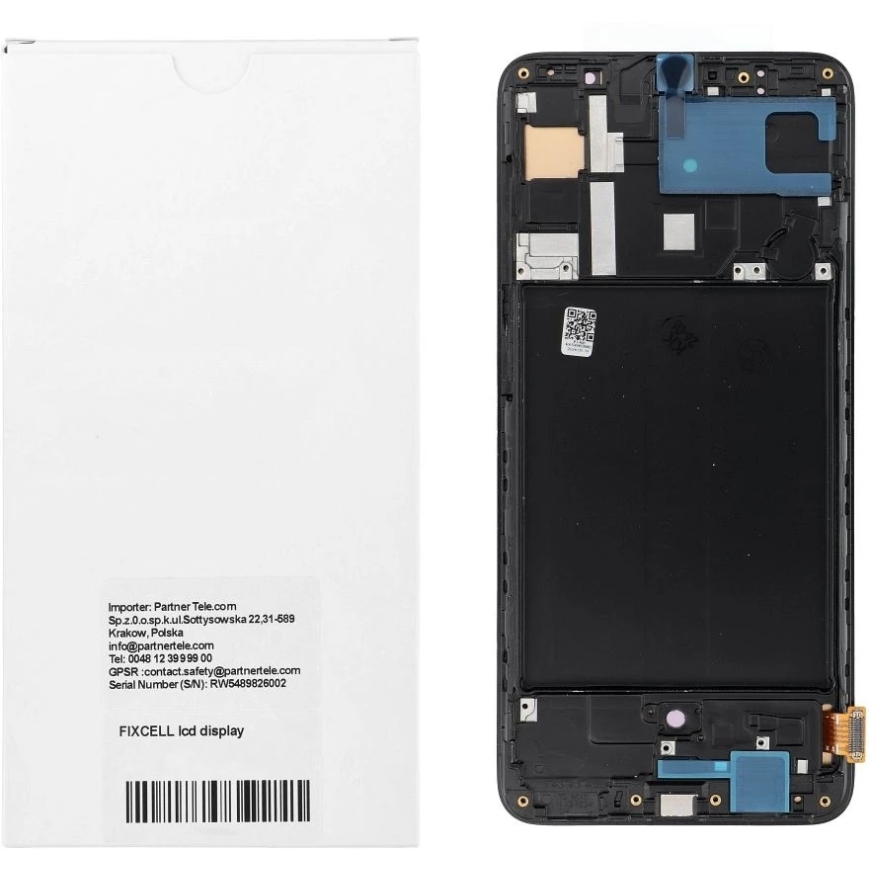 Oem REWA LCD screen SAMSUNG A70 OLED black with frame – 4