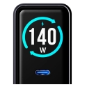 3mk InCharge Lauakarbi laadija Lumin PD3.2 140W QC5PPS AFC FCP SCP 1A4C TFT GaN3 Must ekraan 3mk InCharge Lauakarbi laadija Lumin PD3.2 140W QC5PPS AFC FCP SCP 1A4C TFT GaN3 Must ekraan