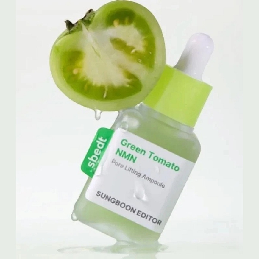 Sungboon Editor Green Tomato NMN Pore Lifting Ampoule, Reducing Pore Visibility, 40 ml – 4
