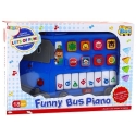 Lean Toys Musical Piano for Kids, Blue Bus Lean Toys Musical Piano for Kids, Blue Bus