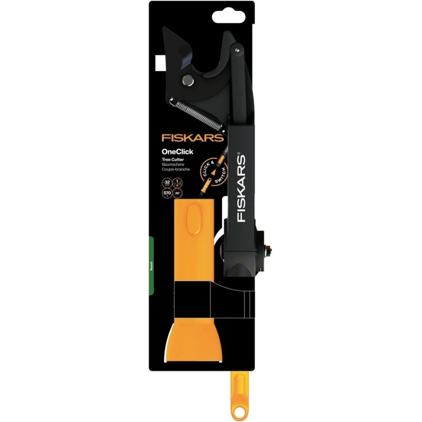 Fiskars Sekator Genėjimo žirklas sausoms šakoms pjauti 32 mm ilgio 464 mm vienu paspaudimu – 5