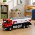 Lean Toys Toy Tanker Model with Lights and Sounds, Red and White, 25.5 × 8.5 × 7 cm Lean Toys Toy Tanker Model with Lights and Sounds, Red and White, 25.5 × 8.5 × 7 cm