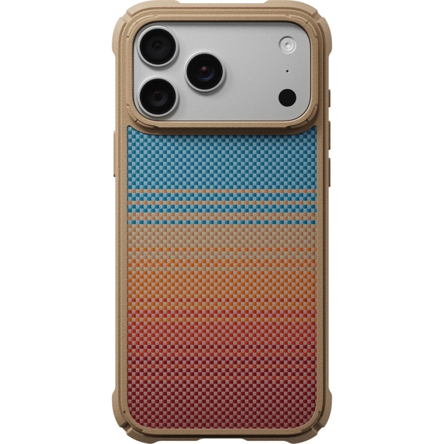PITAKA Cairn Case California Dream 01, paredzēts iPhone 18 Pro Max / 17 Pro Max, saulriets – 3