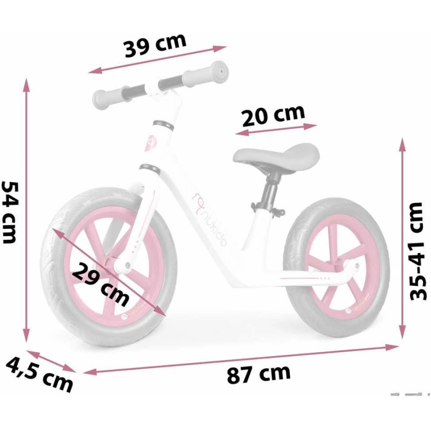 Laste tasakaalutu bike Nukido Light Flee – 2