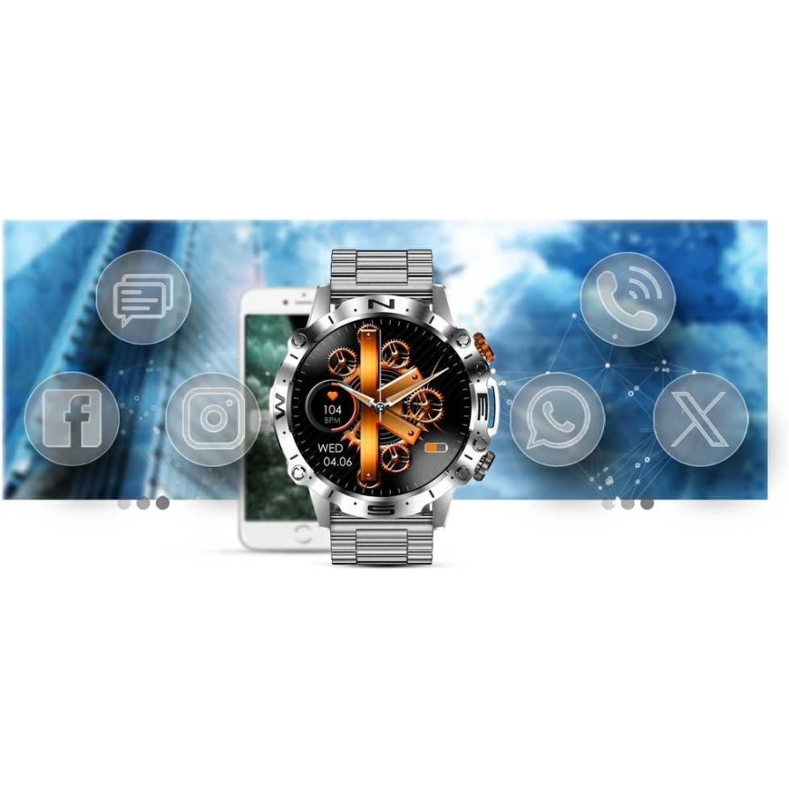 Умные часы МУЖСКИЕ GRAVITY GT20-2 - AMOLED, ДОПОЛНИТЕЛЬНЫЙ РЕМЕШОК (sg024b) – 2