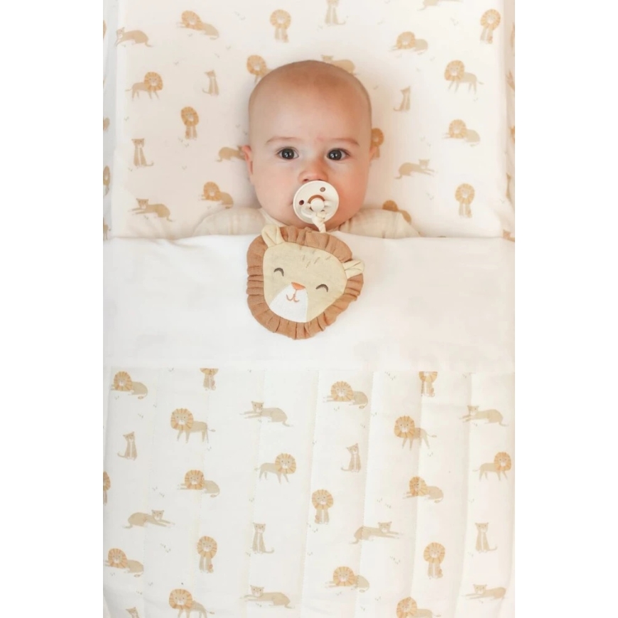 Little Dutch beebivoodi tekk vooderdatud `Safari Leo´ 110×140 cm – 3