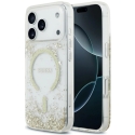 Guess Resin Bottom Glitter MagSafe -kuori iPhone 18 Pro / 17 Pro - kultainen Guess Resin Bottom Glitter MagSafe -kuori iPhone 18 Pro / 17 Pro - kultainen