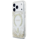Guess Resin Bottom Glitter MagSafe kest iPhone 18 Pro / 17 Pro - kuldne Guess Resin Bottom Glitter MagSafe kest iPhone 18 Pro / 17 Pro - kuldne
